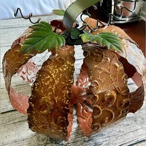 Large decorative metal pumpkin - Hobby Lobby